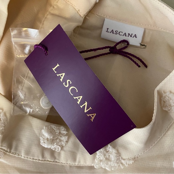 Lascana Cream Swiss Dot Puff Sleeve Top NWT - Picture 14 of 14